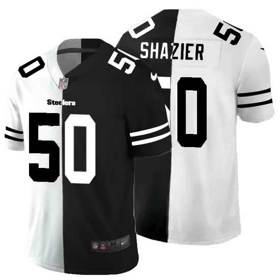 Pittsburgh Steelers 50 Ryan Shazier Men Black V White Peace Split Nike Vapor Untouchable Limited NFL Jersey